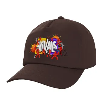 Roblox Rivals, Adult Baseball Cap, 100% Cotton, Chocolate (COTTON, ADULT, UNISEX, ONE SIZE)