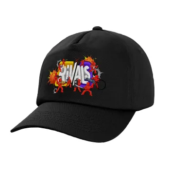 Roblox Rivals, Adult Baseball Cap, 100% Cotton, Black (COTTON, ADULT, UNISEX, ONE SIZE)