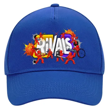 Roblox Rivals, Ultimate Adult Hat BLUE, (100% COTTON DRILL, ADULT, UNISEX, ONE SIZE)