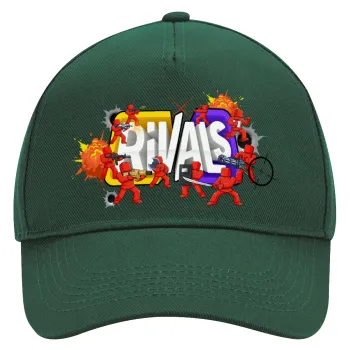 Roblox Rivals, Adult Ultimate Hat GREEN, (100% COTTON DRILL, ADULT, UNISEX, ONE SIZE)