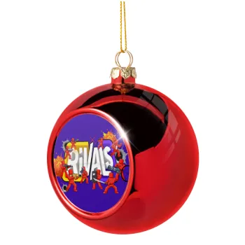 Roblox Rivals, Χριστουγεννιάτικη μπάλα δένδρου Κόκκινη 8cm