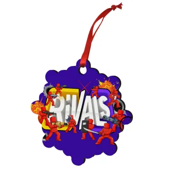 Roblox Rivals, Στολίδι Χριστουγεννιάτικο στολίδι snowflake ξύλινο 7.5cm