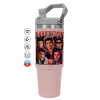 Pink color, 890ml (30oz) stainless Steel Tumbler with Handle