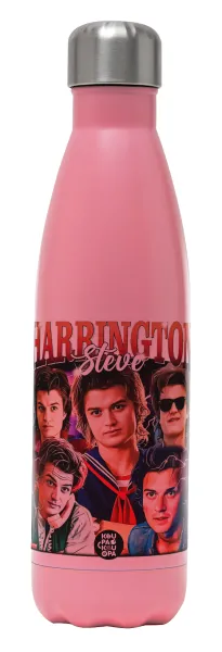 Steve Harrington — Metal mug thermos Pink Mat (Stainless steel), double wall, 500ml