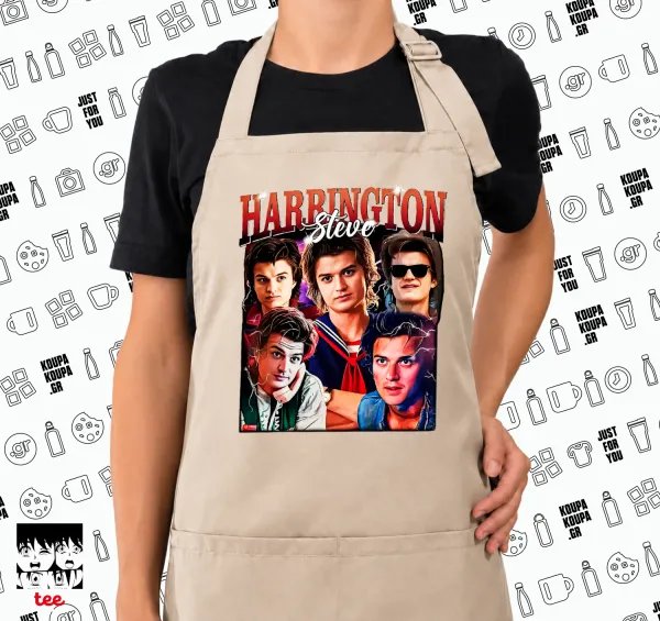 Steve Harrington — SAND Ποδιά μαγειρικής μακριά Σεφ ολόσωμη με τσέπες (ΕΝΗΛΙΚΩΝ, SAND, ONE SIZE)