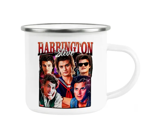 Steve Harrington — Κούπα Μεταλλική εμαγιέ λευκη 360ml