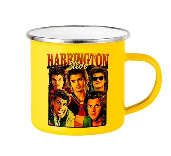 Steve Harrington — Yellow Enamel Metallic Cup 360ml