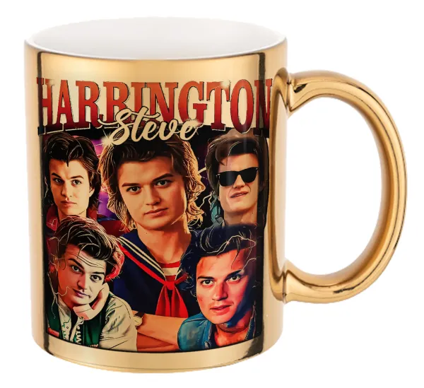 Steve Harrington — Mug ceramic, gold mirror, 330ml