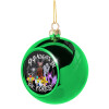 Στολίδι Χριστουγεννιάτικη μπάλα δένδρου Πράσινη 8cm