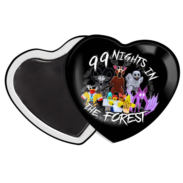 Roblox 99 nights in the forest — Heart magnet (57x52mm)