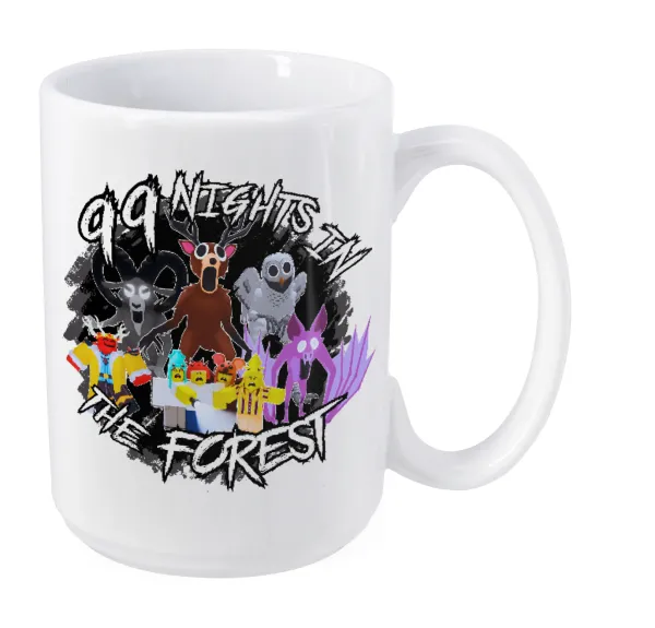 Roblox 99 nights in the forest — Mega mug, ceramic, 450ml