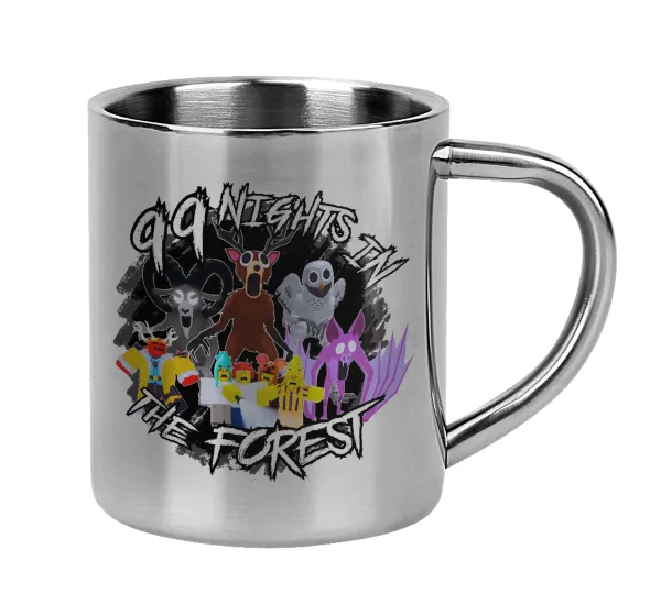 Roblox 99 nights in the forest — Mug Stainless steel double wall 300ml