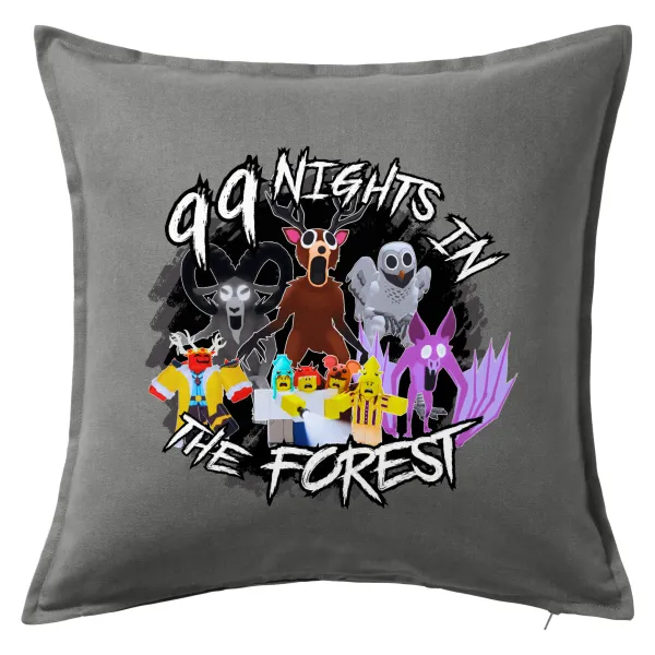 Roblox 99 nights in the forest — Sofa cushion Grey 50x50cm includes filling