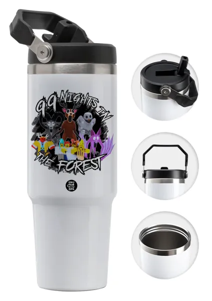 Roblox 99 nights in the forest — 30oz stainless Steel Tumbler with Handle