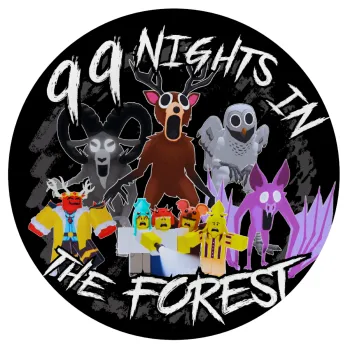 Roblox 99 nights in the forest, Mousepad Στρογγυλό 20cm