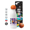 Bascetball Metal mug thermos, double wall, 550ml