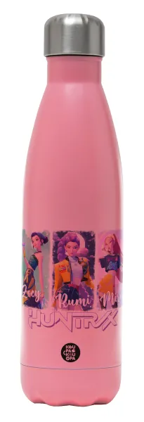 HUNTR/X K-pop girl group — Metal mug thermos Pink Mat (Stainless steel), double wall, 500ml