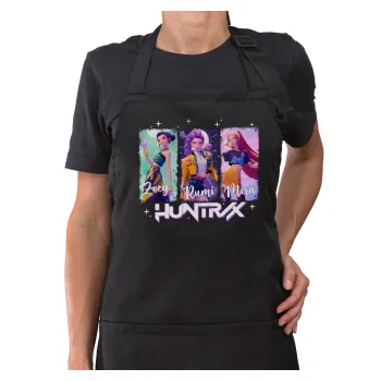 HUNTR/X K-pop girl group, Ποδιά μακριά Σεφ ολόσωμη με τσέπες Μαύρη (ΕΝΗΛΙΚΩΝ)