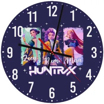 HUNTR/X K-pop girl group, Ρολόι τοίχου ξύλινο (30cm)