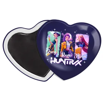 HUNTR/X K-pop girl group, Μαγνητάκι καρδιά (57x52mm)