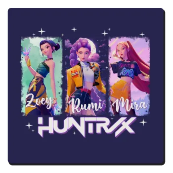 HUNTR/X K-pop girl group, Τετράγωνο μαγνητάκι ξύλινο 6x6cm