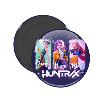 HUNTR/X K-pop girl group, Μαγνητάκι ψυγείου στρογγυλό διάστασης 5cm