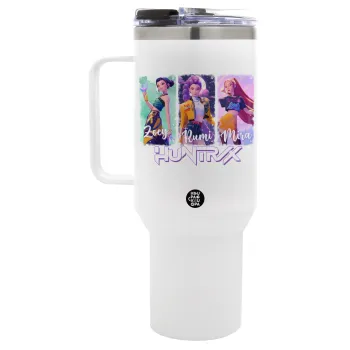 HUNTR/X K-pop girl group, Mega Tumbler με καπάκι, διπλού τοιχώματος (θερμό) 1,2L