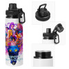 Metal water bottle with safety cap, aluminum 850ml