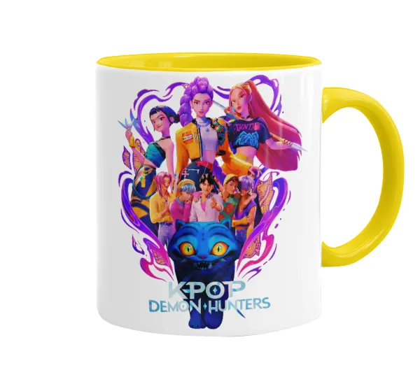 kpop Demon Hunters Huntrix — Κεραμική Κίτρινη, 330ml