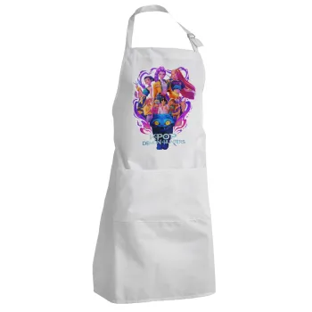 kpop Demon Hunters Huntrix, Adult Chef Apron (with sliders and 2 pockets)