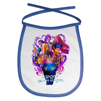 kpop Demon Hunters Huntrix, Σαλιάρα μωρού αλέκιαστη με κορδόνι Μπλε