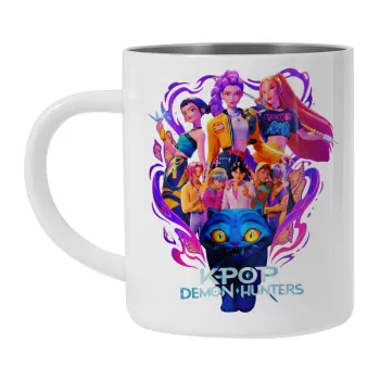 kpop Demon Hunters Huntrix, Mug Stainless steel double wall 300ml
