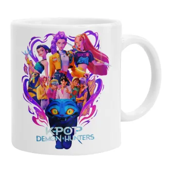kpop Demon Hunters Huntrix, Ceramic coffee mug, 330ml