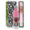 Easter Set, Metallic pink/white (Stainless steel) thermos, double-walled, 500ml & aromatic flat Easter candle (30cm) (PINK)