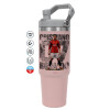 Pink color, 890ml (30oz) stainless Steel Tumbler with Handle