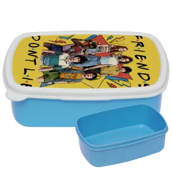 Friends Dont Lie, Stranger Things, ΜΠΛΕ παιδικό δοχείο φαγητού (lunchbox) πλαστικό (BPA-FREE) Lunch Βox M18 x Π13 x Υ6cm