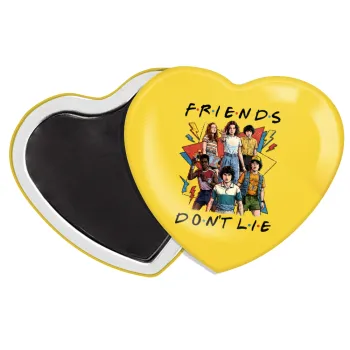 Friends Dont Lie, Stranger Things, Μαγνητάκι καρδιά (57x52mm)
