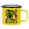 Metallic enamel MATT Yellow cup 360ml