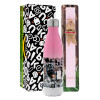 Easter Set, Metallic pink/white (Stainless steel) thermos, double-walled, 500ml & aromatic flat Easter candle (30cm) (PINK)