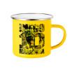 Yellow Enamel Metallic Cup 360ml