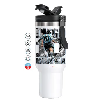 Diego Maradona (Ντιέγκο Μαραντόνα), Mega Stainless steel Tumbler with lid, double wall 1,2L