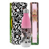 Easter Set, Metallic pink/white (Stainless steel) thermos, double-walled, 500ml & aromatic flat Easter candle (30cm) (PINK)