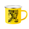 Yellow Enamel Metallic Cup 360ml