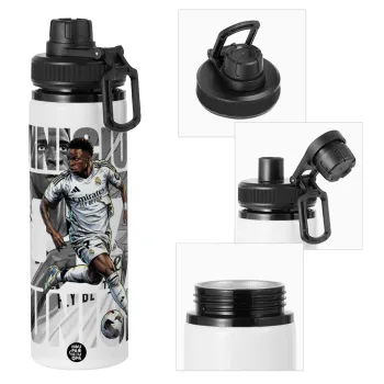 Vinícius Júnior (Βινίσιους Ζούνιορ), Metal water bottle with safety cap, aluminum 850ml