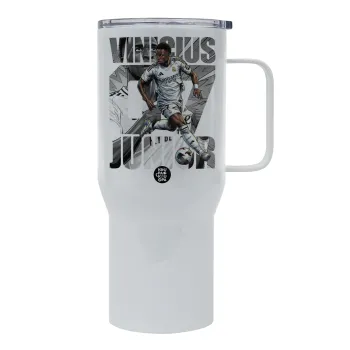 Vinícius Júnior (Βινίσιους Ζούνιορ), Mega Stainless steel Tumbler with lid, double wall 750L