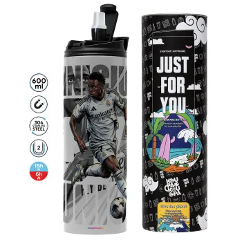 Vinícius Júnior (Βινίσιους Ζούνιορ), Tumbler stainless steel GREY 600ml