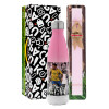 Easter Set, Metallic pink/white (Stainless steel) thermos, double-walled, 500ml & aromatic flat Easter candle (30cm) (PINK)