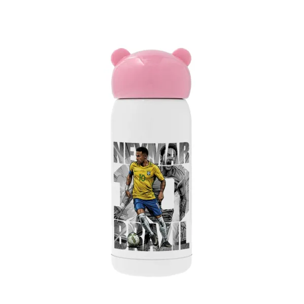 Neymar (Νεϊμάρ) — Ροζ ανοξείδωτο παγούρι θερμό (Stainless steel), 320ml