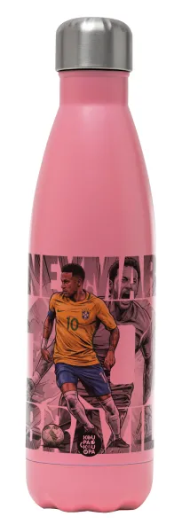 Neymar (Νεϊμάρ) — Metal mug thermos Pink Mat (Stainless steel), double wall, 500ml