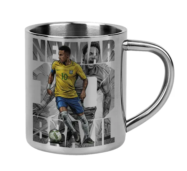 Neymar (Νεϊμάρ) — Mug Stainless steel double wall 300ml